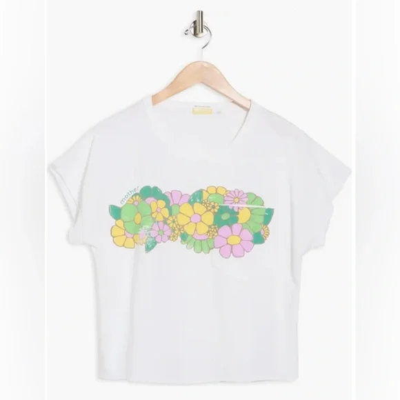 Mother Keep on Rollin Tee Flower Patch NWT L - Picture 2 of 5